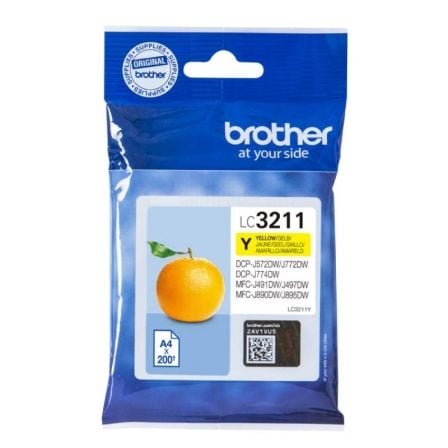 --Cartucho de Tinta Original Brother LC-3211Y/ Amarillo-