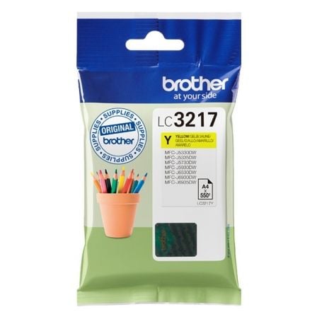 --Cartucho de Tinta Original Brother LC-3217Y/ Amarillo-