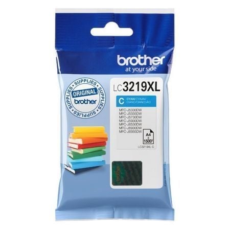 --Cartucho de Tinta Original Brother LC-3219C XL Alta Capacidad/ Cian-