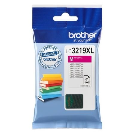 --Cartucho de Tinta Original Brother LC-3219M XL Alta Capacidad/ Magenta-