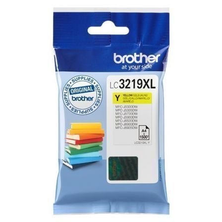 --Cartucho de Tinta Original Brother LC-3219Y XL Alta Capacidad/ Amarillo-