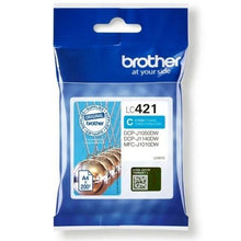 -1-Cartucho de Tinta Original Brother LC421/ Cian-1