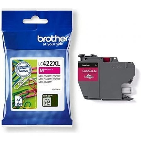 --Cartucho de Tinta Original Brother LC-422 XL Alta Capacidad/ Magenta-