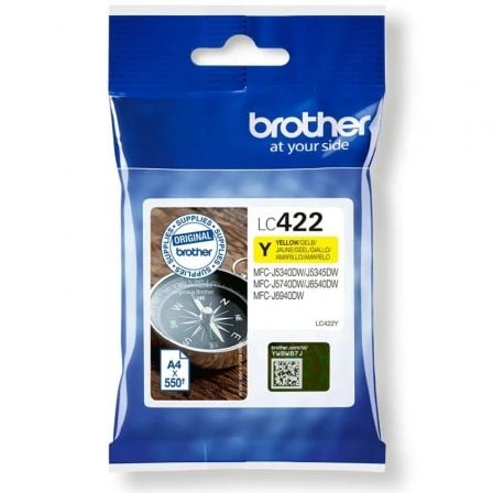 --Cartucho de Tinta Original Brother LC-422/ Amarillo-