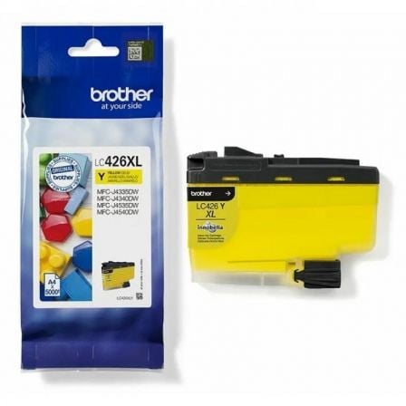 --Cartucho de Tinta Original Brother LC-426 XL Alta Capacidad/ Amarillo-