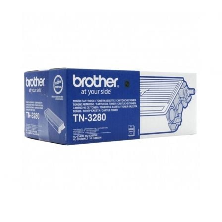 --Tóner Original Brother TN-3280 Alta Capacidad/ Negro-