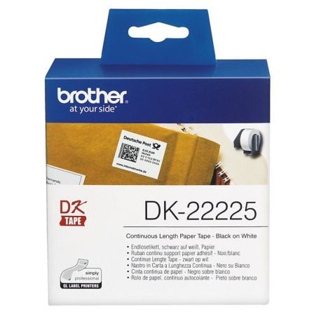 --Rollo de Papel Continuo Original Brother DK-22225-