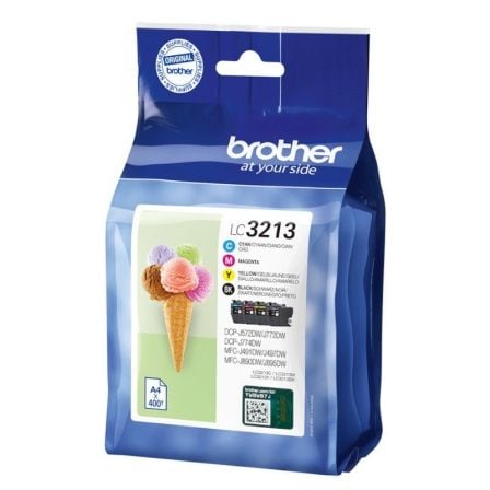 --Cartucho de Tinta Original Brother LC-3213VAL Multipack/ Cian/ Magenta/ Amarillo/ Negro-