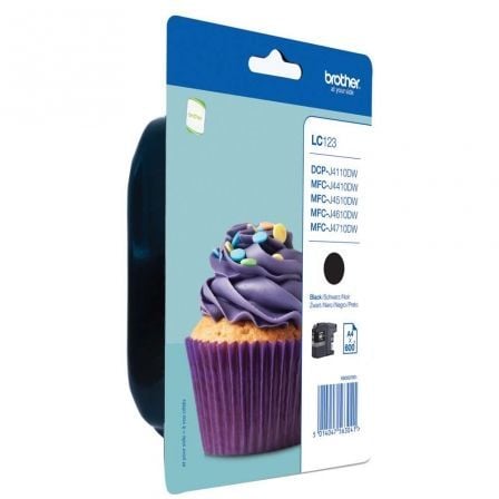 --Cartucho de Tinta Original Brother LC-123/ Negro-