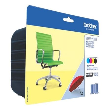 --Cartucho de Tinta Original Brother LC-229/ LC-225XL Alta Capacidad Multipack/ Cian/ Magenta/ Amarillo/ Negro-