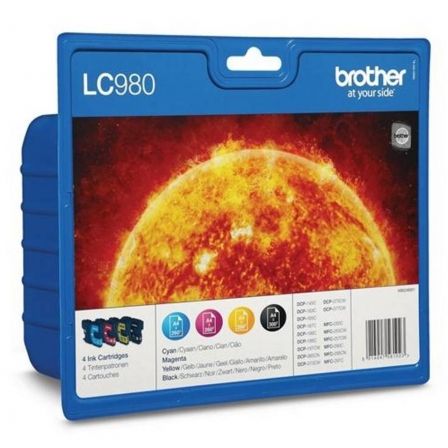 --Cartucho de Tinta Original Brother LC-980 Multipack/ Cian/ Magenta/ Amarillo/ Negro-
