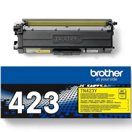 --Tóner Original Brother TN-423Y Alta Capacidad/ Amarillo-