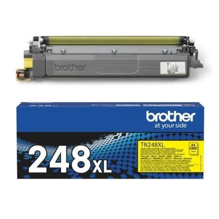 --Tóner Original Brother TN248XLY Alta Capacidad/ Amarillo-