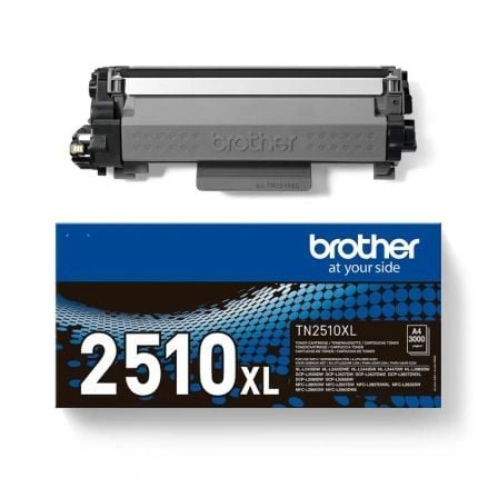 --Tóner Original Brother TN2510XL Alta Capacidad/ Negro-