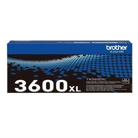 --Tóner Original Brother TN3600XL Alta Capacidad/ Negro-