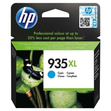 --Cartucho de Tinta Original HP nº935 XL Alta Capacidad/ Cian-