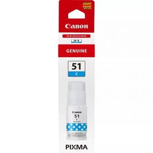 --Botella de Tinta Original Canon GI-51/ Cian-
