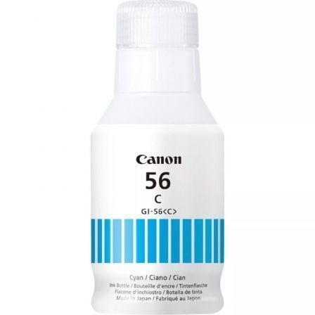 --Botella de Tinta Original Canon GI-56/ Cian-