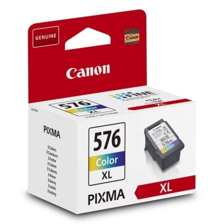 --Cartucho de Tinta Original Canon CL-576XL Alta Capacidad/ Tricolor-