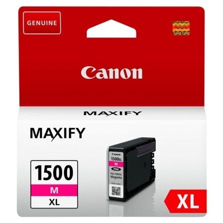 --Cartucho de Tinta Original Canon PGI-1500XL Alta Capacidad/ Magenta-