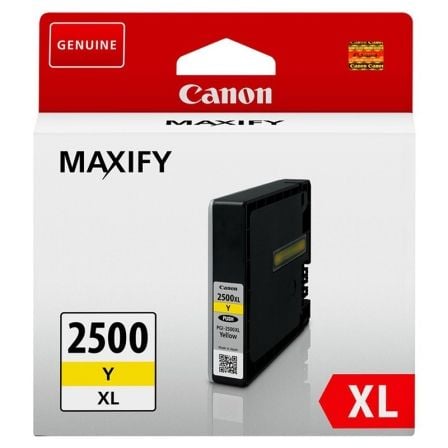 --Cartucho de Tinta Original Canon PGI-2500XL Alta Capacidad/ Amarillo-