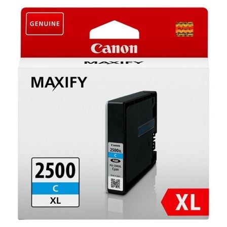 --Cartucho de Tinta Original Canon PGI-2500XL Alta Capacidad/ Cian-
