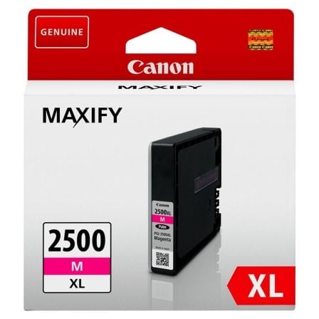 --Cartucho de Tinta Original Canon PGI-2500XL Alta Capacidad/ Magenta-