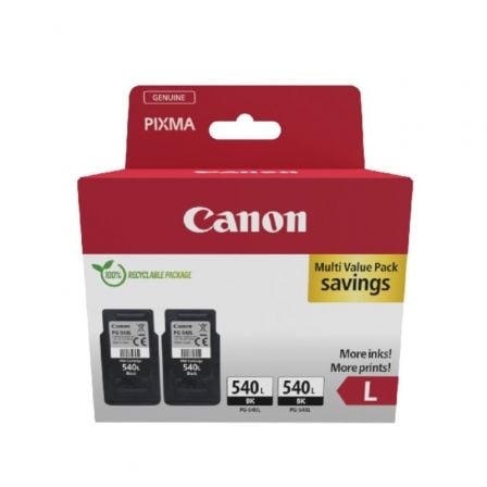 --Cartucho de Tinta Original Canon PG-540L TwinPack/ 2x Negro-