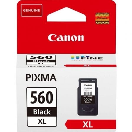 --Cartucho de Tinta Original Canon PG-560XL Alta Capacidad/ Negro-