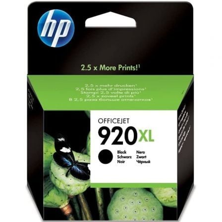 --Cartucho de Tinta Original HP nº920 XL Alta Capacidad/ Negro-