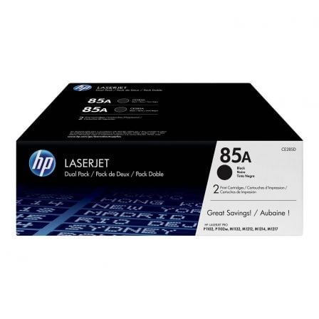 --Toner Original HP nº85A Multipack/ 2x Negro-