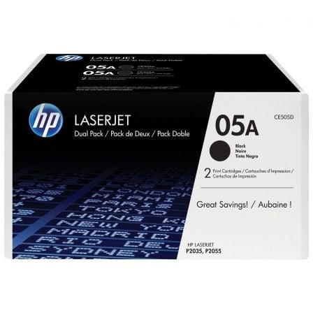 --Tóner Original HP nº05A Multipack/ 2x Negro-