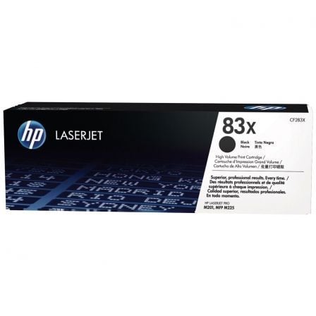--Tóner Original HP nº83X XL Alta Capacidad/ Negro-