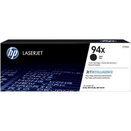 --Tóner Original HP nº94X XL Alta Capacidad/ Negro-