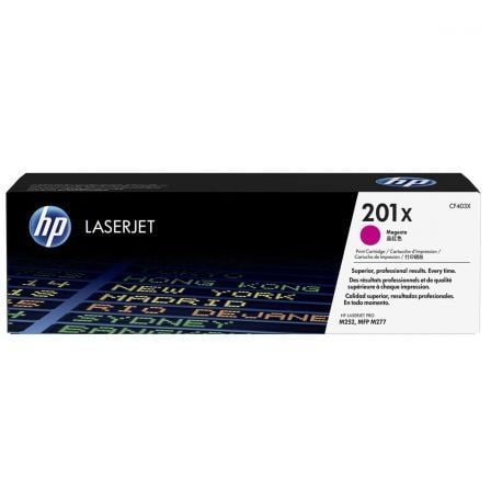 --Tóner Original HP nº201X XL Alta Capacidad/ Magenta-