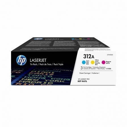 --Tóner Original HP nº312A Multipack/ Cian/ Magenta/ Amarillo-
