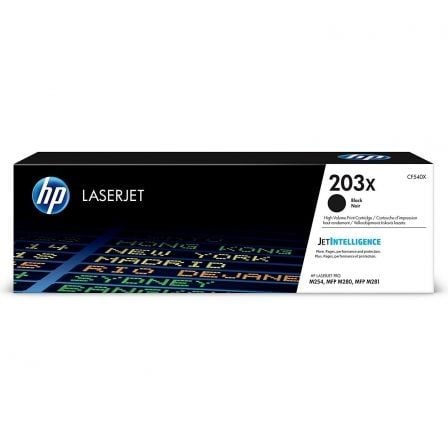 --Tóner Original HP nº203X XL Alta Capacidad/ Negro-