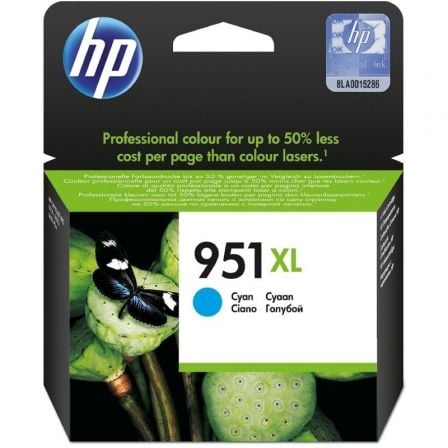 --Cartucho de Tinta Original HP nº951 XL Alta Capacidad/ Cian-