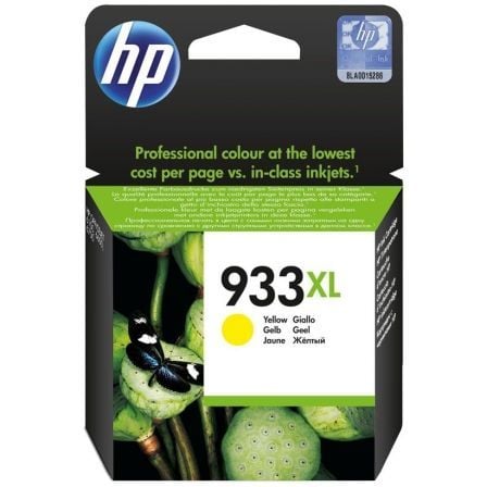 --Cartucho de Tinta Original HP nº933 XL Alta Capacidad/ Amarillo-