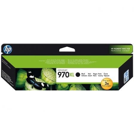 --Cartucho de Tinta Original HP nº970 XL Alta Capacidad/ Negro-