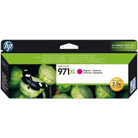 --Cartuchos de Tinta Original HP nº971 XL Alta Capacidad/ Magenta-