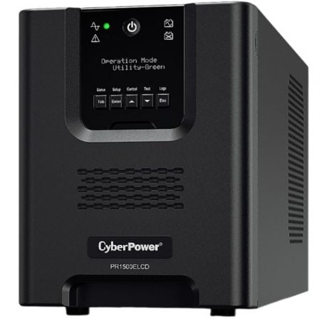 --SAI Línea Interactiva Cyberpower PR1500ELCD/ 1500VA-1350W/ 8 Salidas/ Formato Torre-