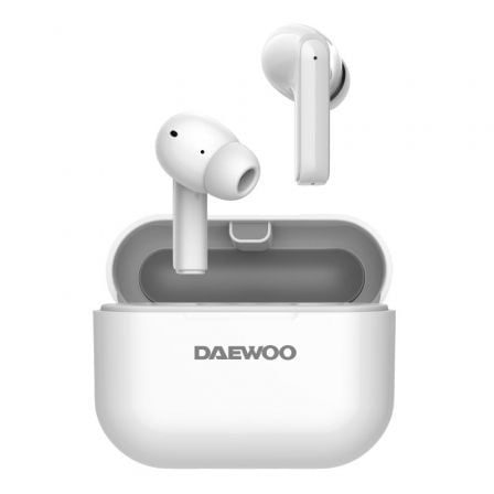 --Auriculares Bluetooth Daewoo DW2005 con estuche de carga/ Autonomía 6h/ Blancos-