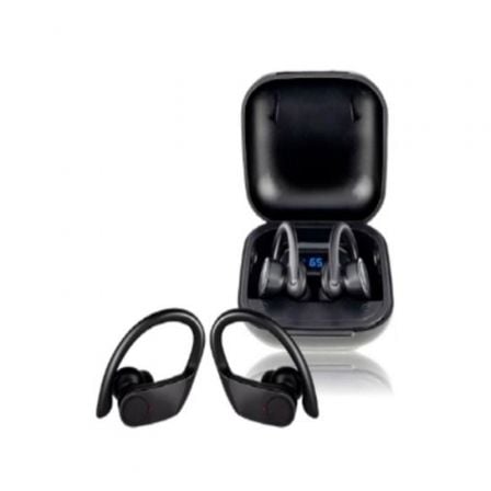 --Auriculares Deportivos Bluetooth Daewoo TWS SPORT DW2012 con estuche de carga/ Autonomía 3h/ Negros-