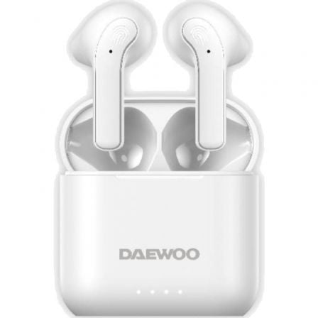 --Auriculares Bluetooth Daewoo DW2021 con estuche de carga/ Autonomía 5h/ Blancos-