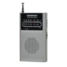 --Radio Portátil Daewoo DW1027/ Plata-