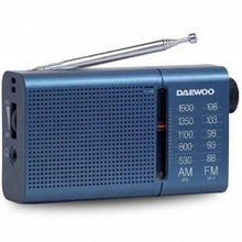 --Radio Portátil Daewoo DW1036/ a Pilas/ Azul-