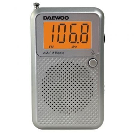 --Radio Portátil Daewoo DW1115/ Gris-