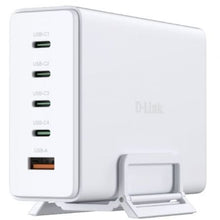 --Cargador Sobremesa GaN D-Link DCF-241/E/ 4xUSB Tipo-C/ 1xUSB/ 240W-