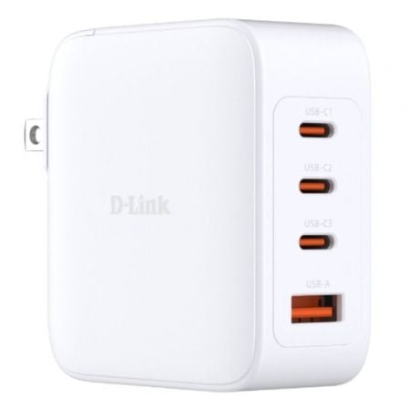 --Cargador de Pared GaN D-Link DCP-101/ 3xUSB Tipo-C/ 1xUSB/ 100W-